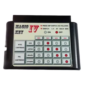 Mega Drive Dedicated Magic Key IV Region Free Conversion Adapter Without Modification Genesis PAL NTSC Converter Card