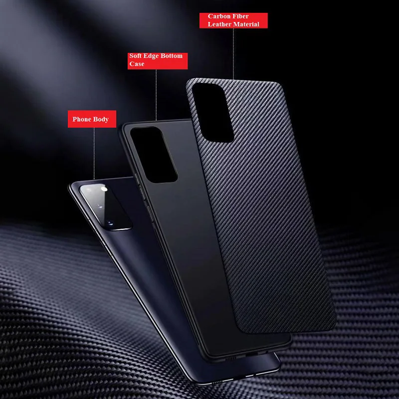 For ZTE Axon 40 Ultra Light Thin Carbon Fiber Textures Phone Leather Case All-inclusive Edge Anti-drop Anti-scratch Back Cover