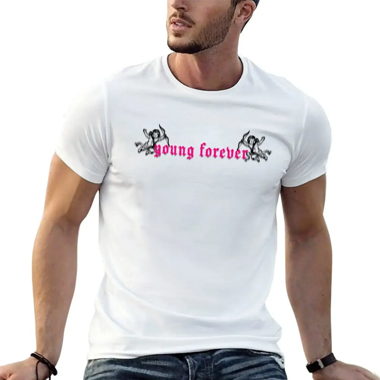 Young Forever - Nessa Barrett T-Shirt summer top custom shirt plus size clothes sweat fitted t shirts for men