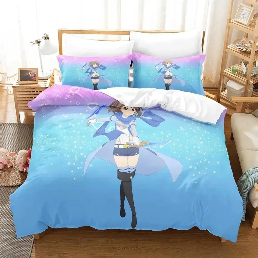BOFURI I Don’t Want To Get Hurt So I’ll Max Out Bedding Set Bedroom Soft Modern Bedspreads Comefortable Duvet Cover Pillowcase