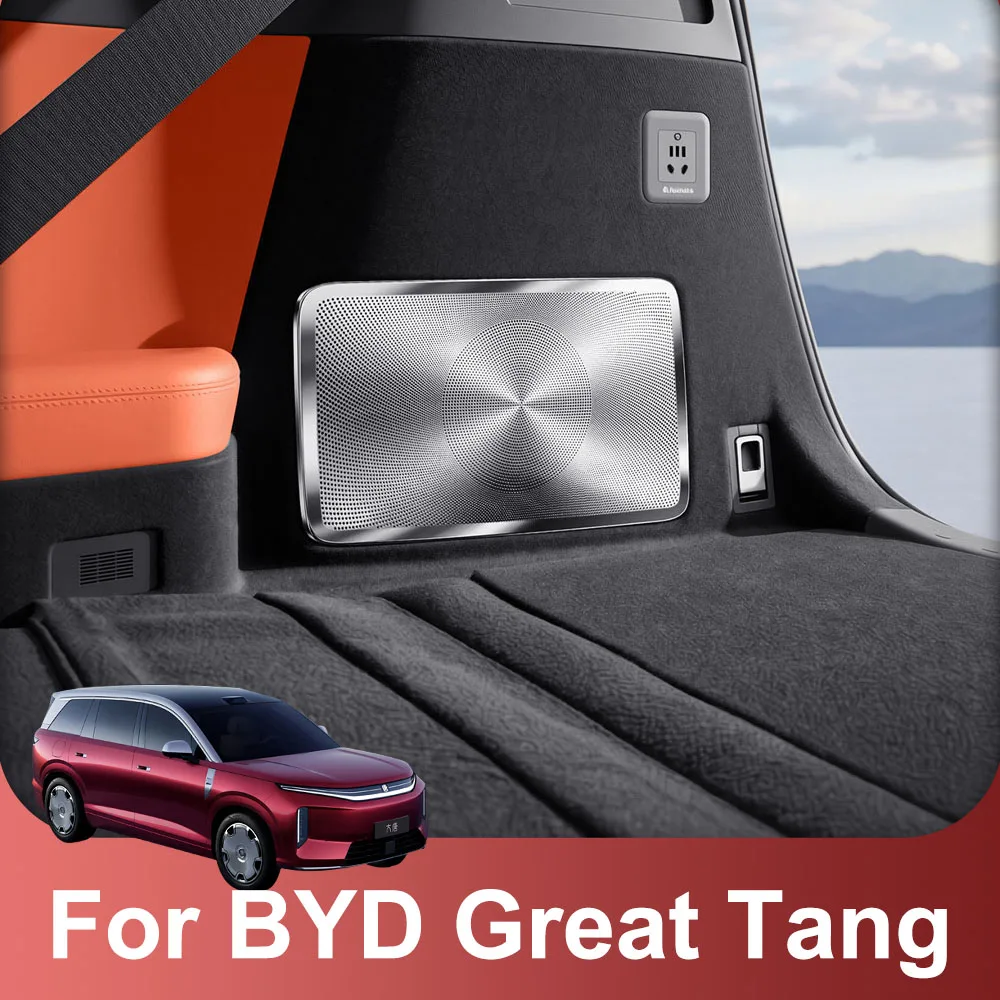 2 Pcs Fit For BYD Great Tang 2026 2027 Decorative Sticker For Trunk Horn Car Modification Supplies Stainless Steel Sound Hood