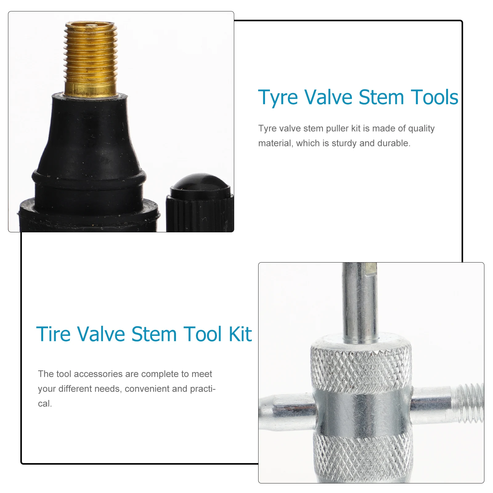 

1 set 1 Set Stem Kit Durable Car Tire Repair Tool Auto Tire Core Removal Tool For Motorcycle Bike Tyre Stem Puller Kit