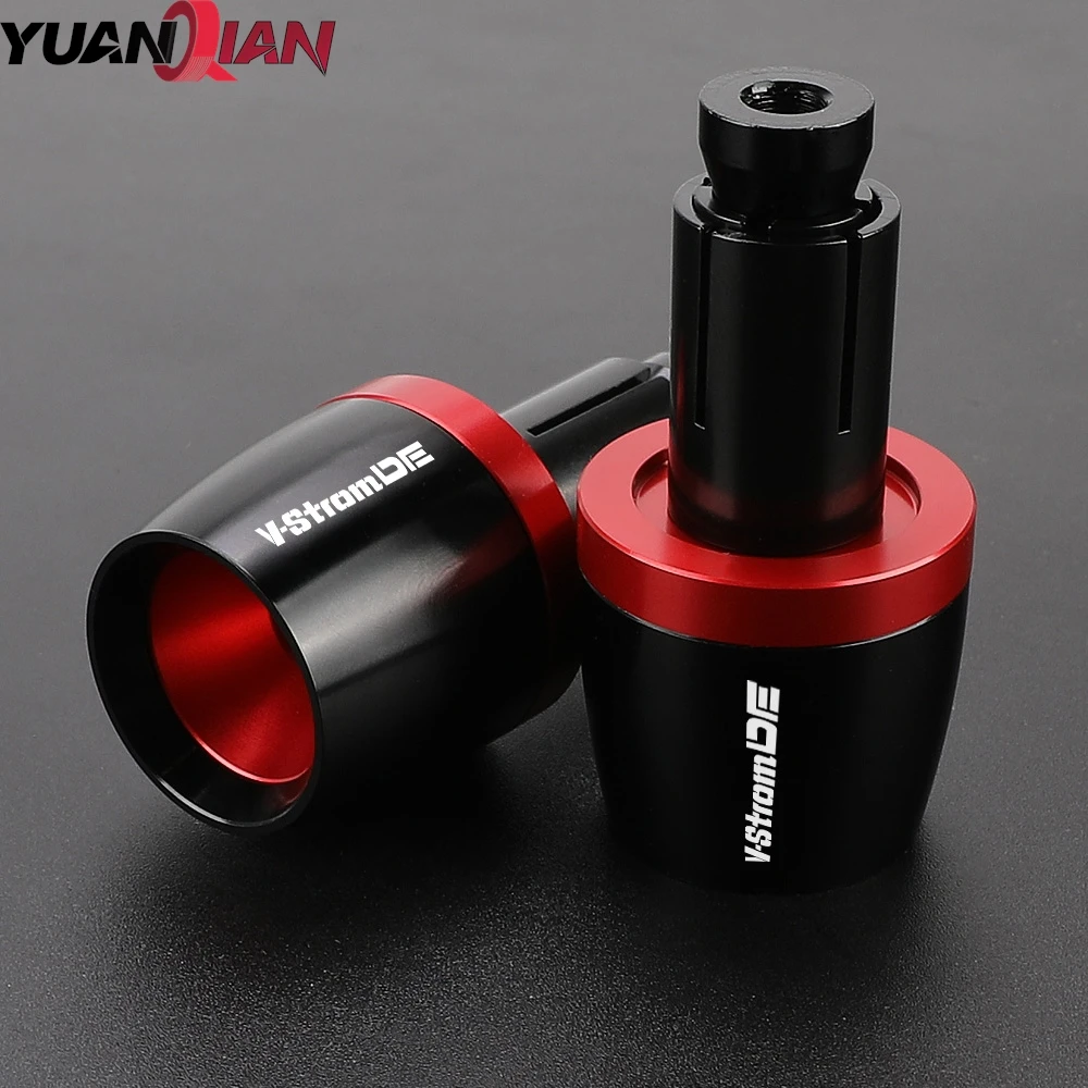 لسوزوكي V-STROM DE 800 650 DL650 1050 DL1050 250 DL250 دراجة نارية المقود القبضات بار ينتهي غطاء 22 مللي متر مقبض موازنة التوصيل