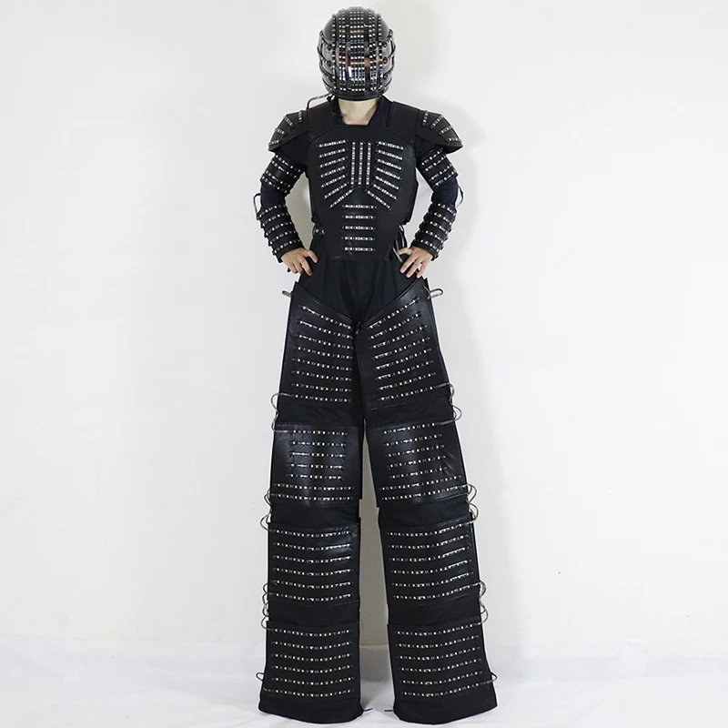 LED 발광 로봇 의상 크리오만 라이트 업 로봇 슈트 데이비드 게타 LED 스틸츠 워커 의상 무대 조명 레이저 쇼