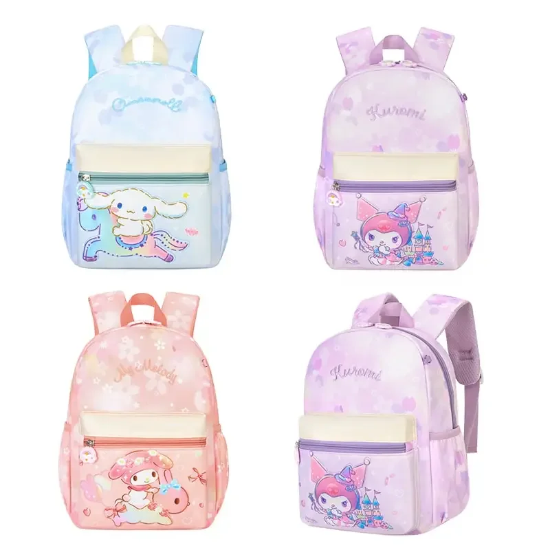 

Sanrioed Anime Cinnamoroll My Melody Kuromi Cute Backpack Schoolbags Cartoon Large Capacity Shoulder Bag Gift for Friend