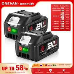 ONEVAN Rechargeable 588VF Lithium Ion Battery 22900mah Li-lon Battery For Makita 18V Battery Pin Electric Wrench Power Tools