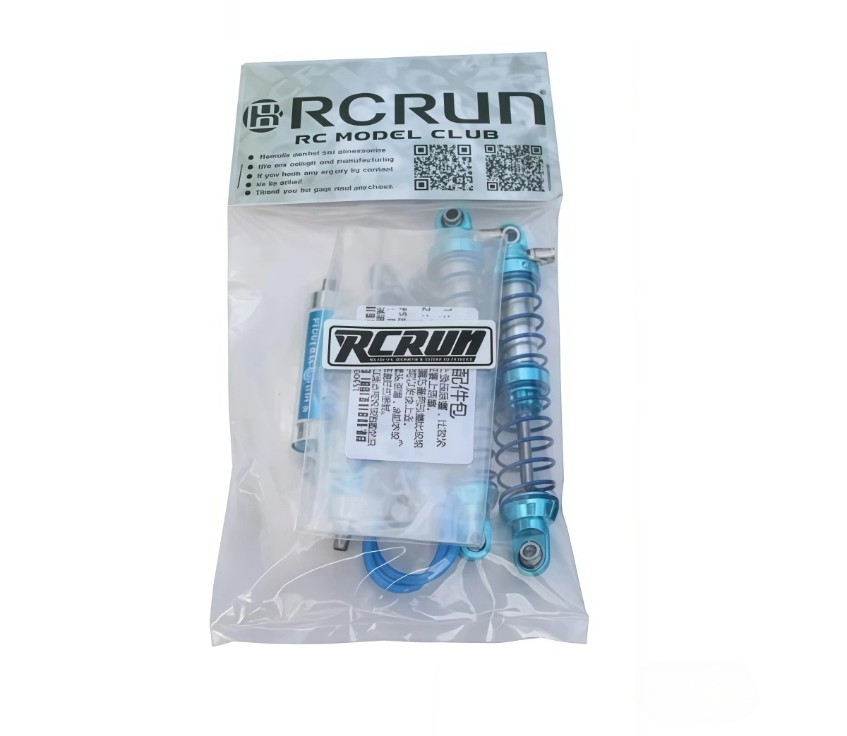 RCRUN 2PCS Negative Pressure Oil Shock Absorber Damper for 1/10 RC Crawler SCX10 TRX4 YIKONG 4102 4103 Upgrade Parts