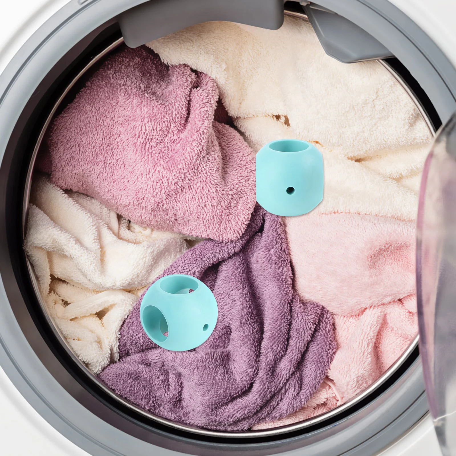 

2pcs Magnetic Laundry Washing Ball Reusable Lint Remover For Washing Machine Durable Eco-Friendly Clothes Cleaning Tool