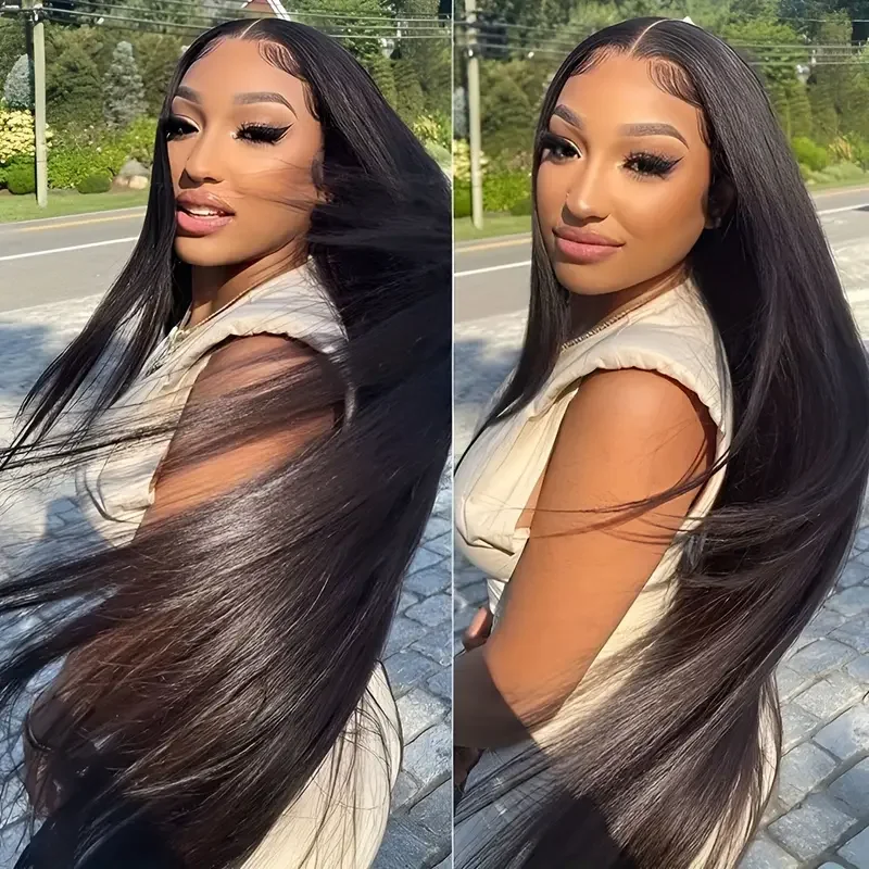 

13x4 Glueless HD Lace Wigs Human Hair Pre-plucked Straight Lace Front Wigs Invisible Transparent Lace Frontal Wig