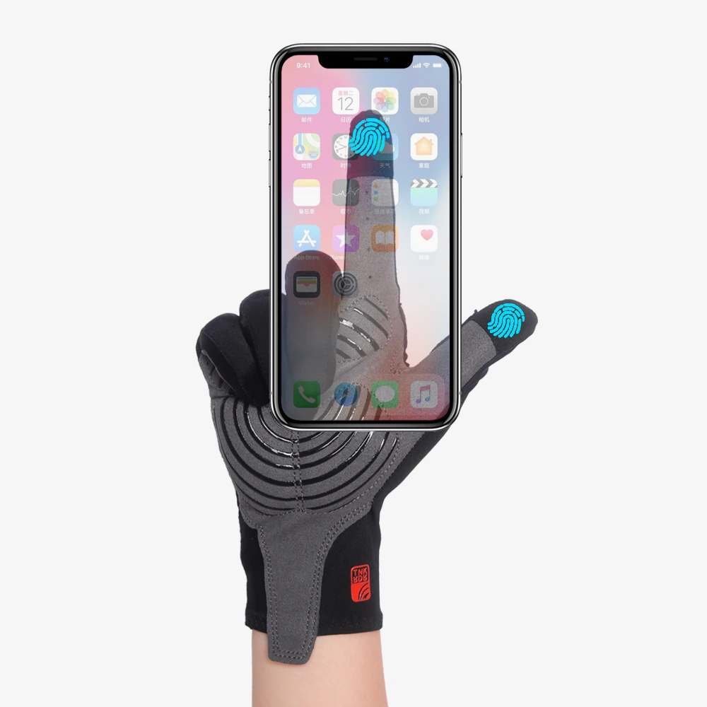 ThinkRider Cycling Gloves Long Full Fingers Sports Touch Screen Sports Women Men Summer long finger gloves MTB Road Riding