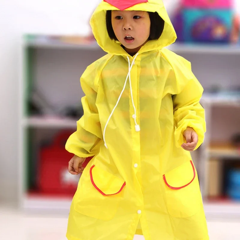 

1PCS Children's cartoon raincoat Korean children's rain gear Cute baby poncho household goods playground Songkran Festival