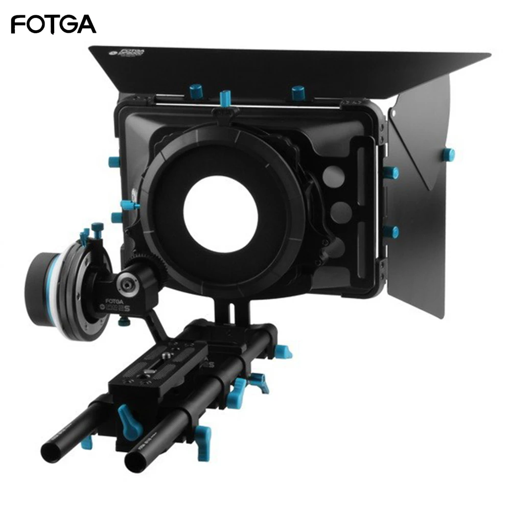 FOTGA DP500IIS Follow Focus M2 Baseplae Support Rig+M2 Mattebox Set for A7II A7R II A7S II 5DIII BMCC BMPCC D7100 GH4 GH5 A6300