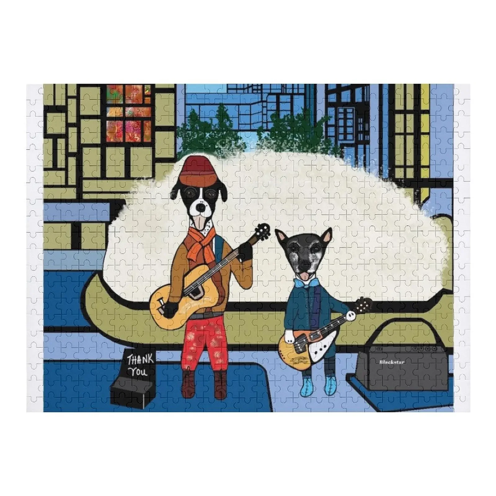 

Norman & Stella Jigsaw Puzzle Wooden Decor Paintings Personalised Wood Name Puzzle