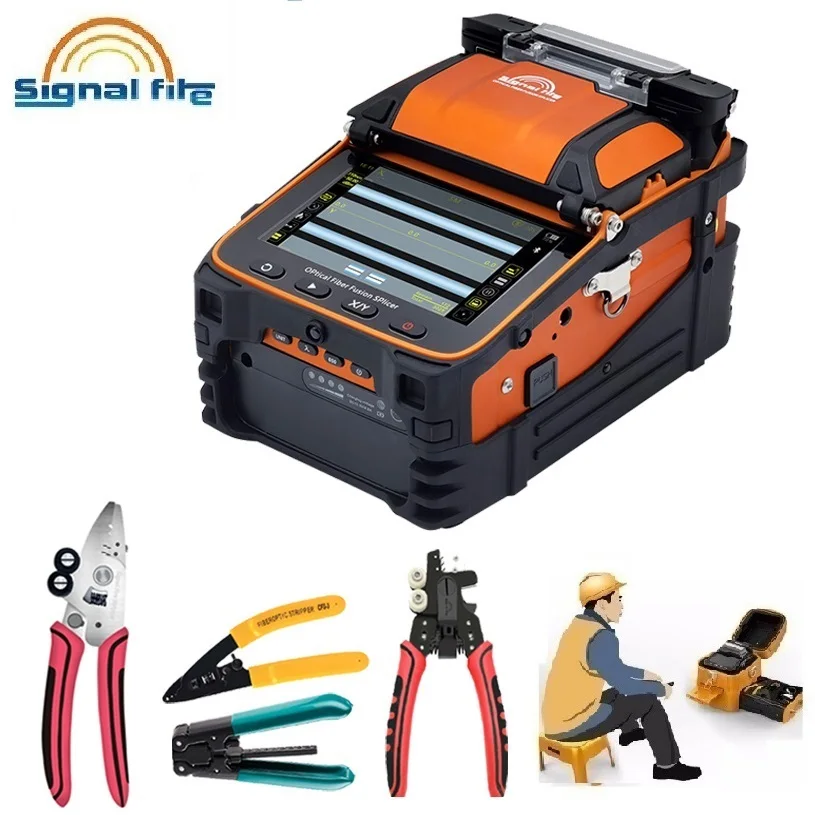 AI-9 AI-6A 6C+AI-5 AI-20 AI-30 Signal Fire SM & MM Multi-Language FTTH Fiber Optic Splicing Machine Optical Fiber Fusion Splicer