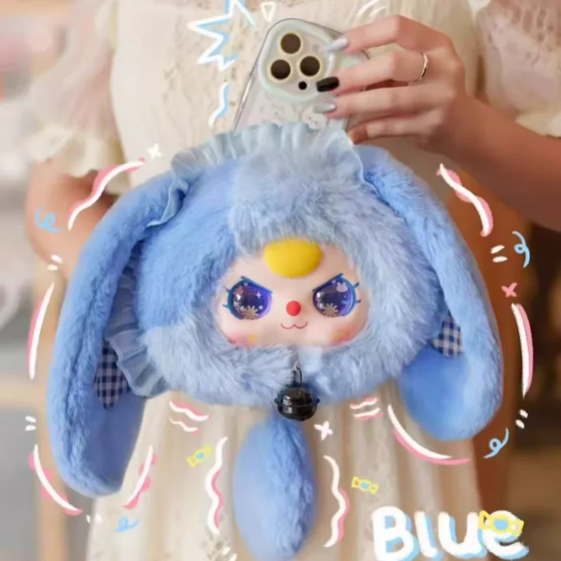 Nuovo arrivo bambino tre super carino fortunato coniglio borsa con cerniera scatola cieca regali festival per ragazze bambola pratica giocattoli Kawaii