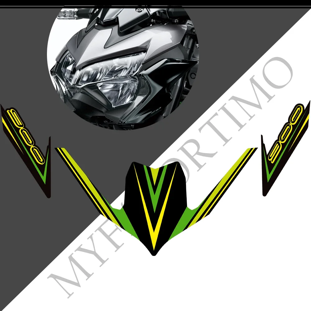 

For Kawasaki Z 900 Z900 Motorcycle Front Fairing Fender Stickers Decals Decorate 2015 2016 2017 2018 2019 2020 2021