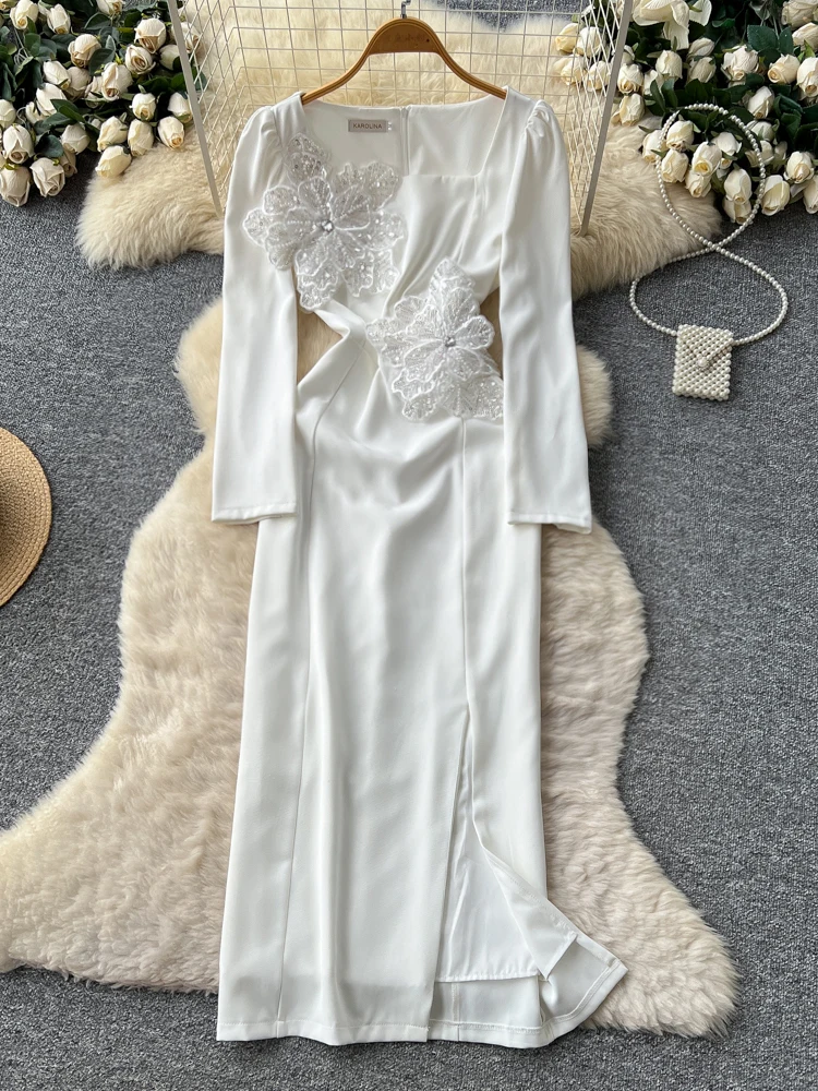 Ele Long Sve Embroi… - image