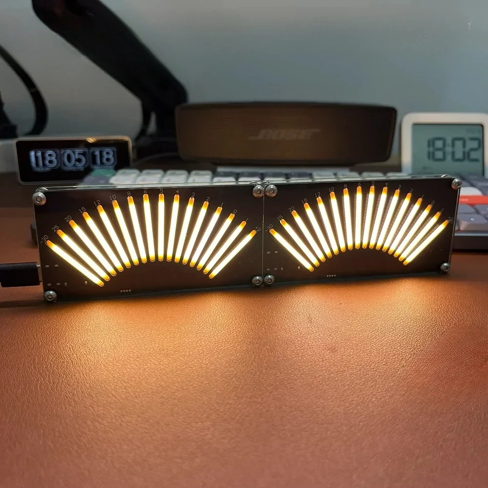Electron VU Retro Level Indicator Voice-activated 16-bit Music Level Indicator Music Spectrum Display