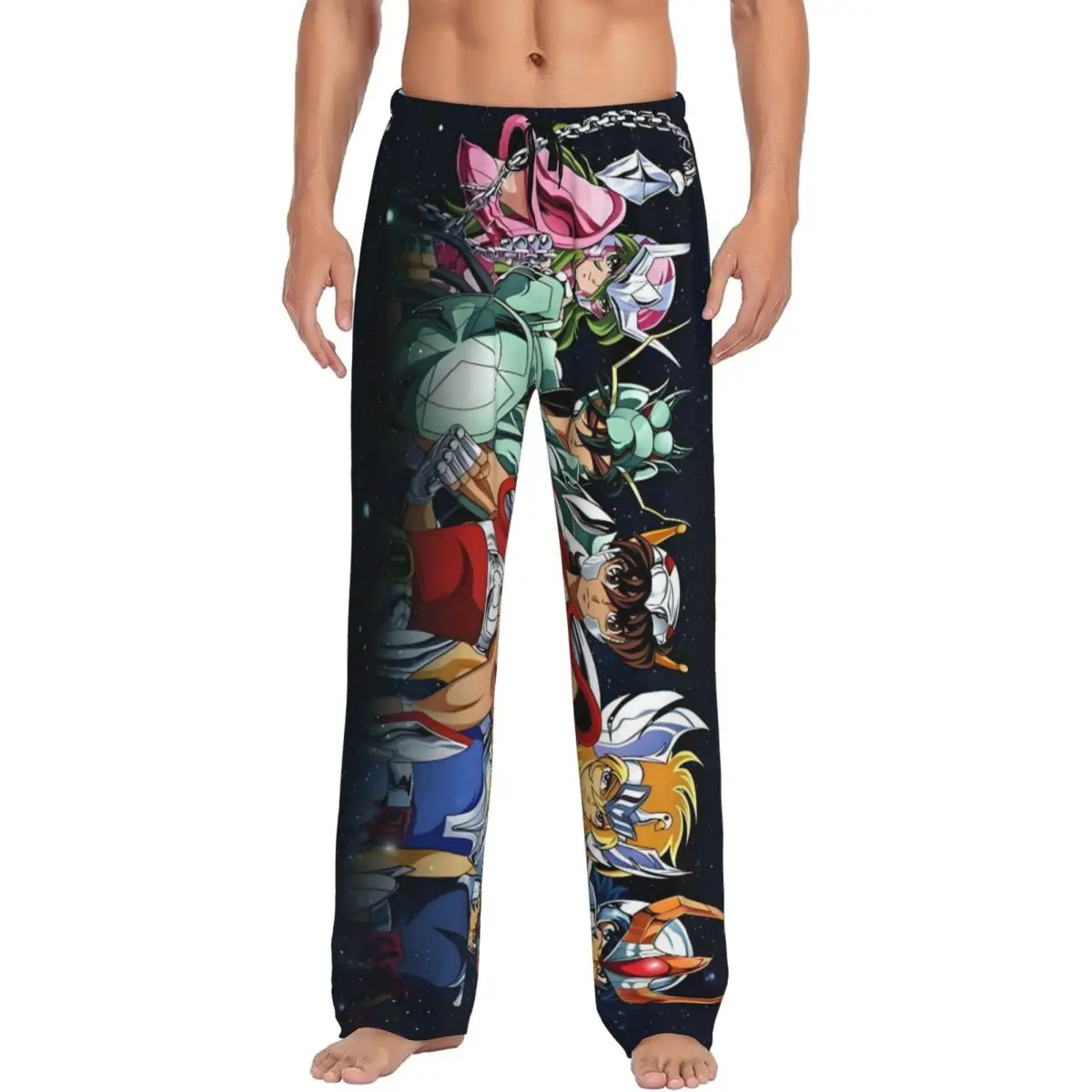 calcas-de-pijama-personalizadas-saintes-seiya-anime-manga-para-homens-pijamas-lounge-sleep-bottoms-stretch-com-bolsos