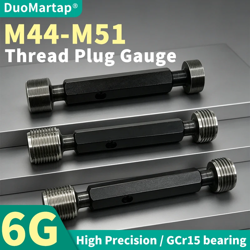 

DUO Martap1PCS 6G M44-M51 Steel Mer-cury Gage Metric Fine Thread Plug Gauge High Quality wholesaleX3.0/2.0/1.5/1.25/1.0/0.75/0.5