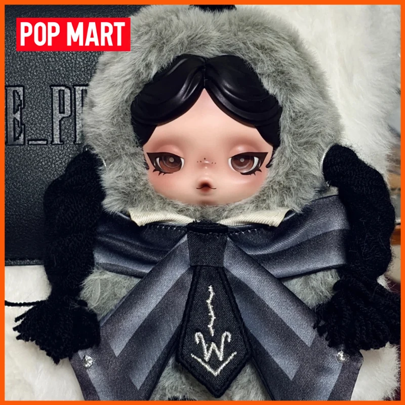 

POPMART Skullpanda × Wednesday Blind Box Skullpanda Nefermore College Uniform Edition Skullpanda Xmas Gift Halloween Gifts