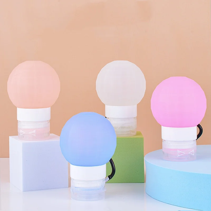 

80ml Silicone Travel Cosmetic Dispensing Bottle Refillable Lotion Container Portable Leakproof Shampoo Squeeze Tube Empty Bottle