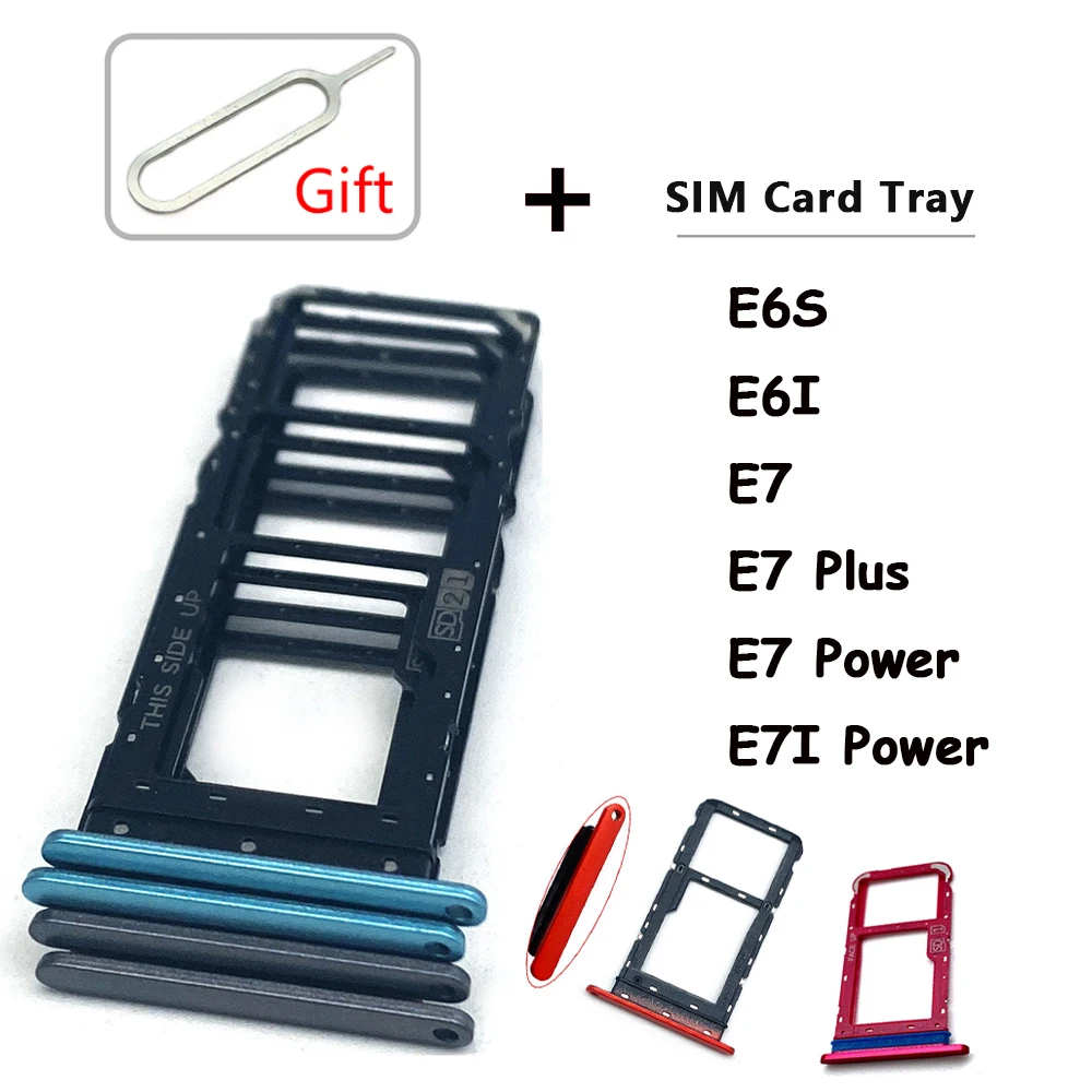 Phone Sim Card Tray For Moto E7i Power E7 Plus E7 Power E6S E6I New SIM Chip Slot Holder With Tool