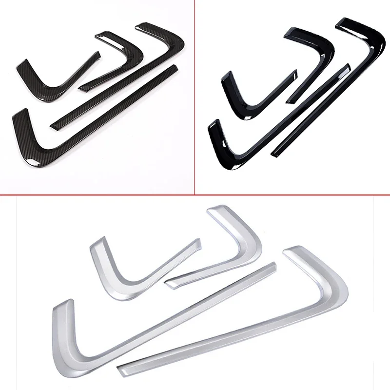 4pcs ABS Carbon Fiber/Black Car Inner Door Decoration Strip Trim For Land rover Range Rover Sport 2014-2019 Car Accessories