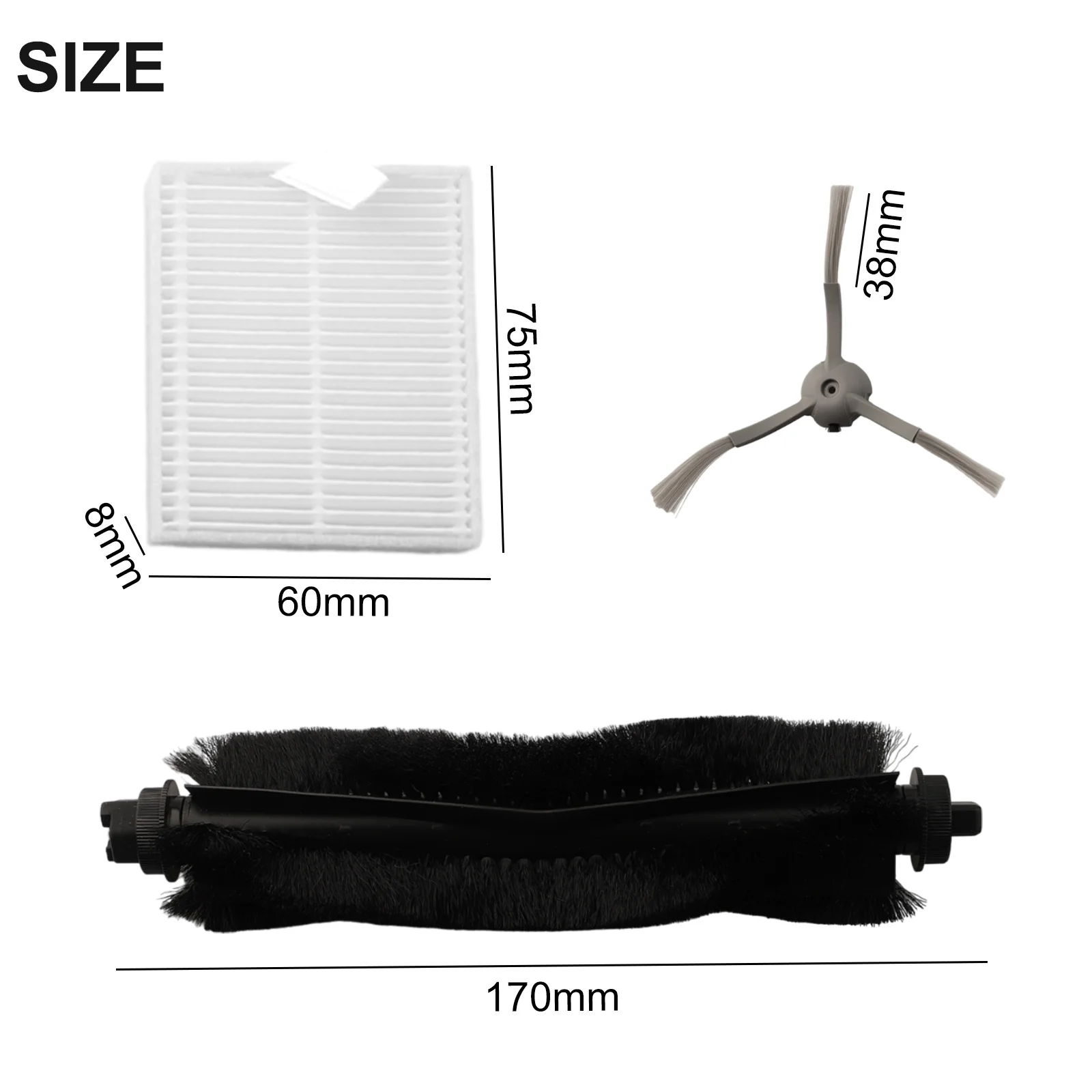 Comprehensive Replacement Parts Set for Eufy L50 for l60 Vacuum Cleaners Includes for All Necessary Accessories for Cleaning