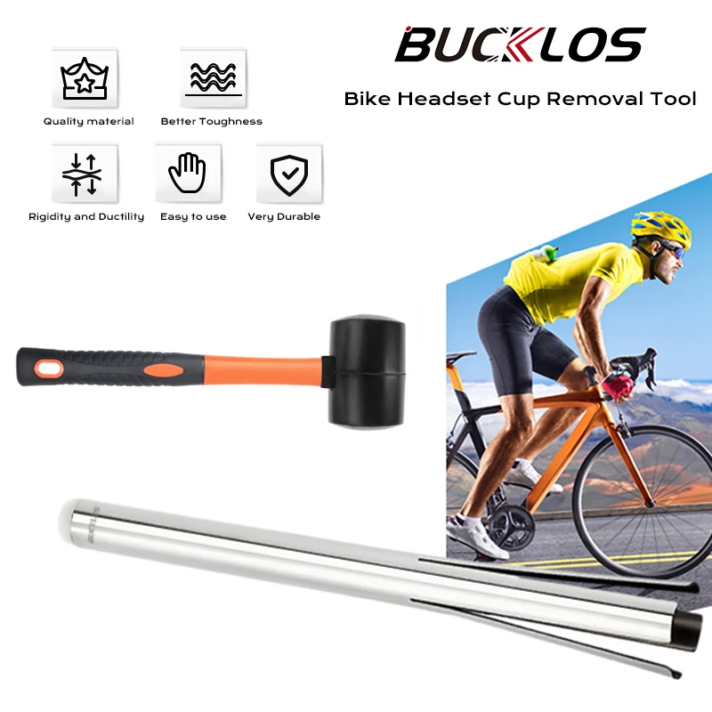 

BUCKLOS Bicycle Headset Removal Dismount Tools Lengthening Bike Bottom Bracket Cup Press-in Shaft Crank Install Repair Tool