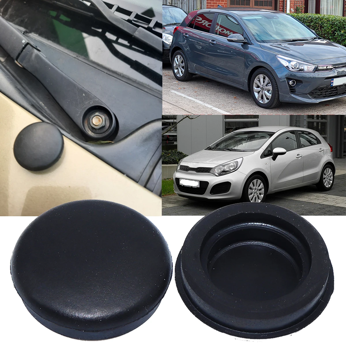 

1X Windshield Arm Cap For Kia Rio Pride Tonic Front Wiper Nut Cover Bolt Anti-rust Protector Case Car Replacement Part Styling