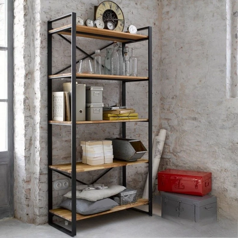 

Korean combination wrought iron shelf living room bookshelf