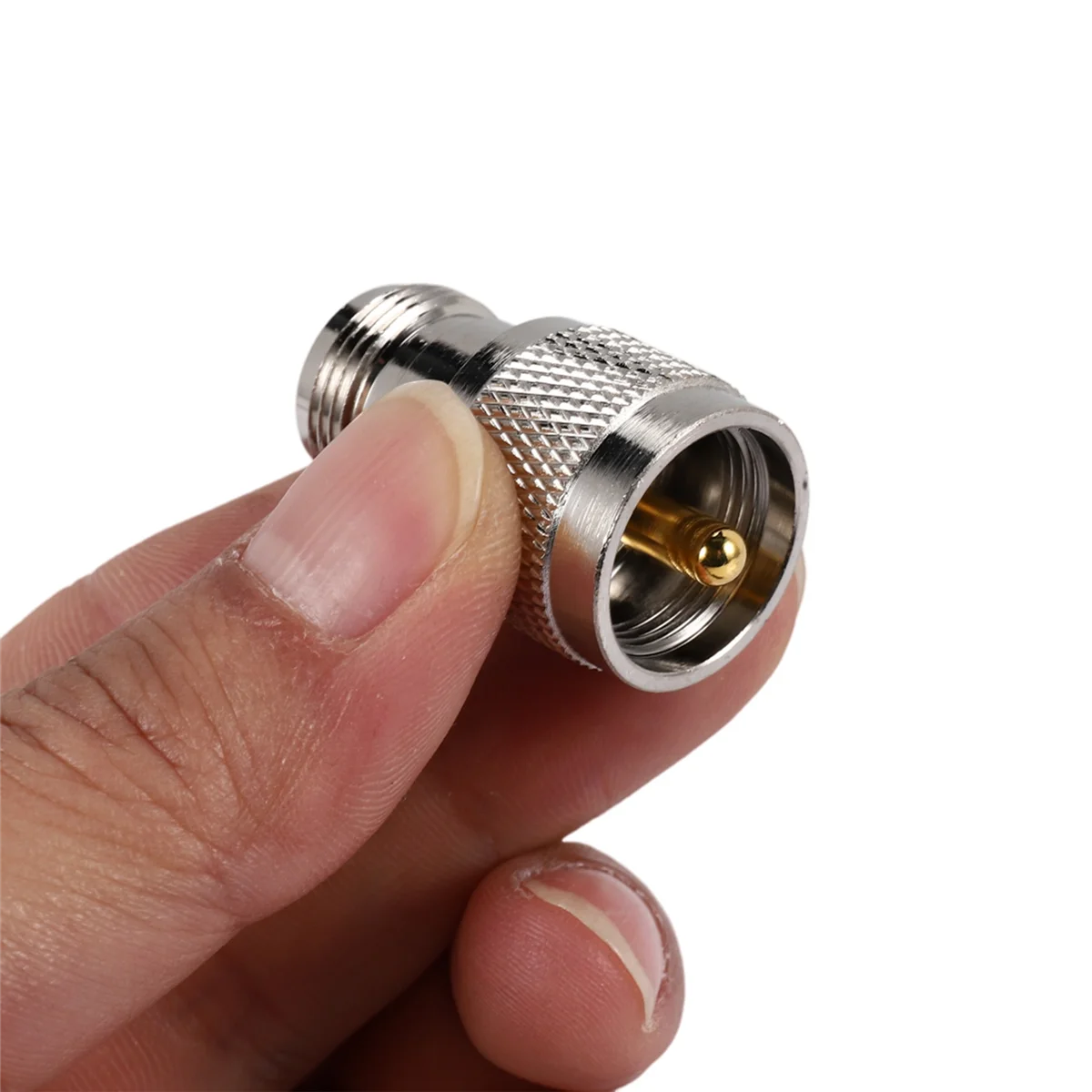 

【Прямая цена】 Прямой коаксиальный RF-адаптер UHF Male PL259 to N Female M/F