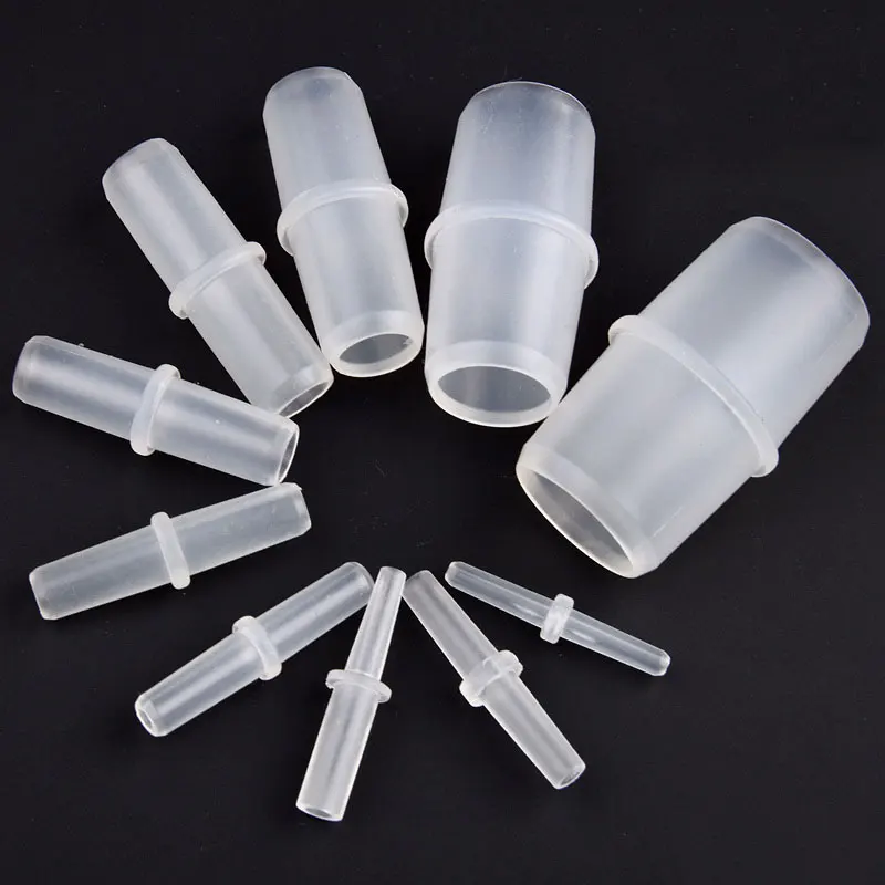 5~50Pcs  3~20mm Flat Mouth Direct Connector Plastic Equal Diameter Pagoda Straight Joint Aquarium Tank Air Pump Tracheal Adapter