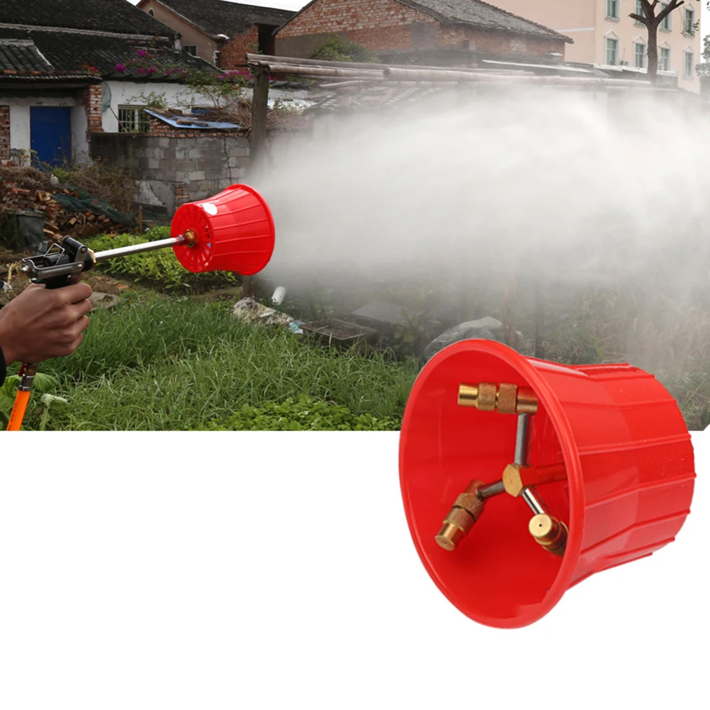 15*10.5cm High Pressure Nozzle Copper And Stainless Steel Construction Efficient Atomization Garden Use Household Cleaning