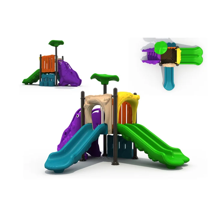 

wholesale fashion outdoor plastic playground slide children equipment