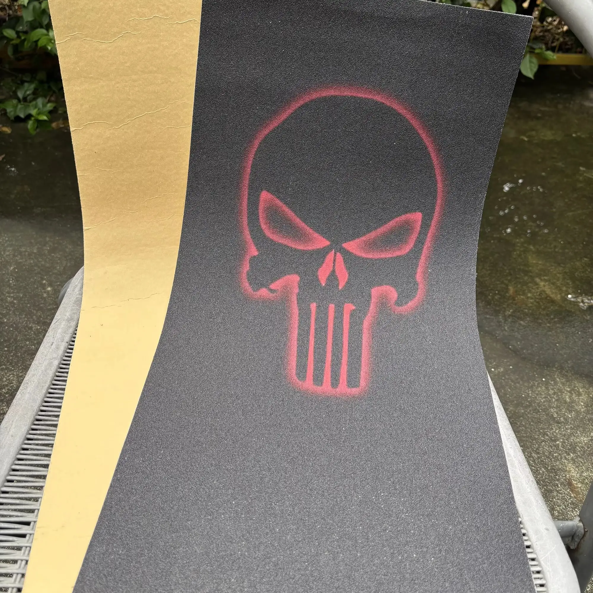 

Griptape Red Skull Horror Black Pattern Electric Scooter Anti-slip Sticker Sandpaper Skateboard Grip Tape Sheet 60*30cm