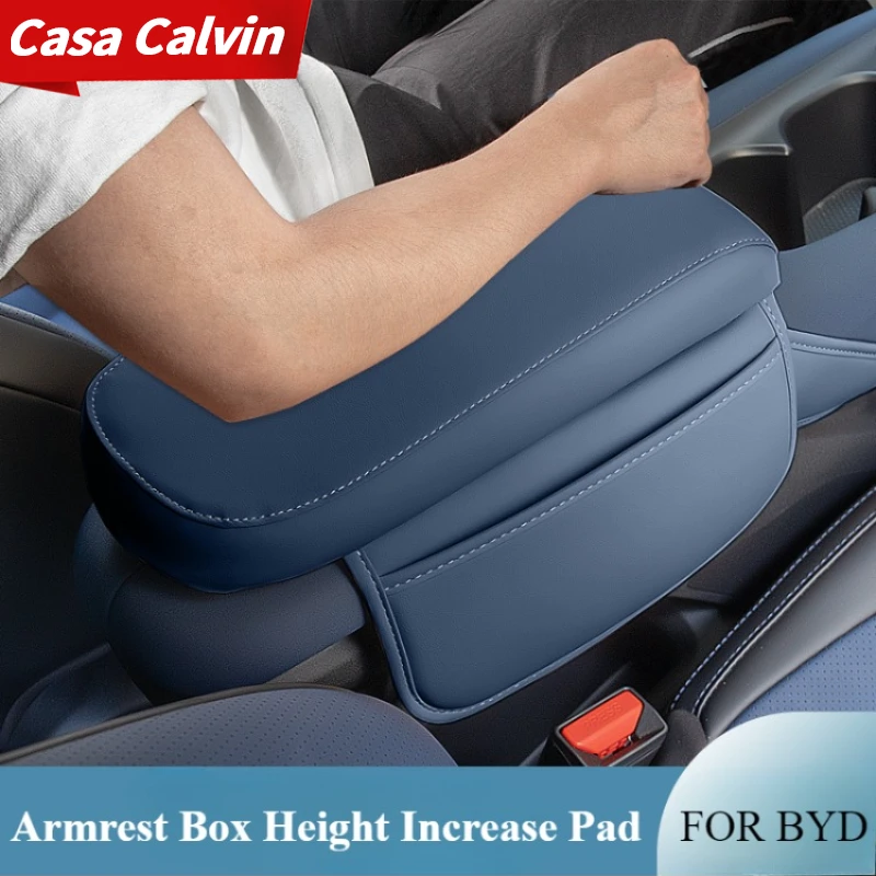 For BYD Seagull Car Armrest Box Height Increase Pad Central Armrest Box Interior Protective Cover Storage Box Car Accessories