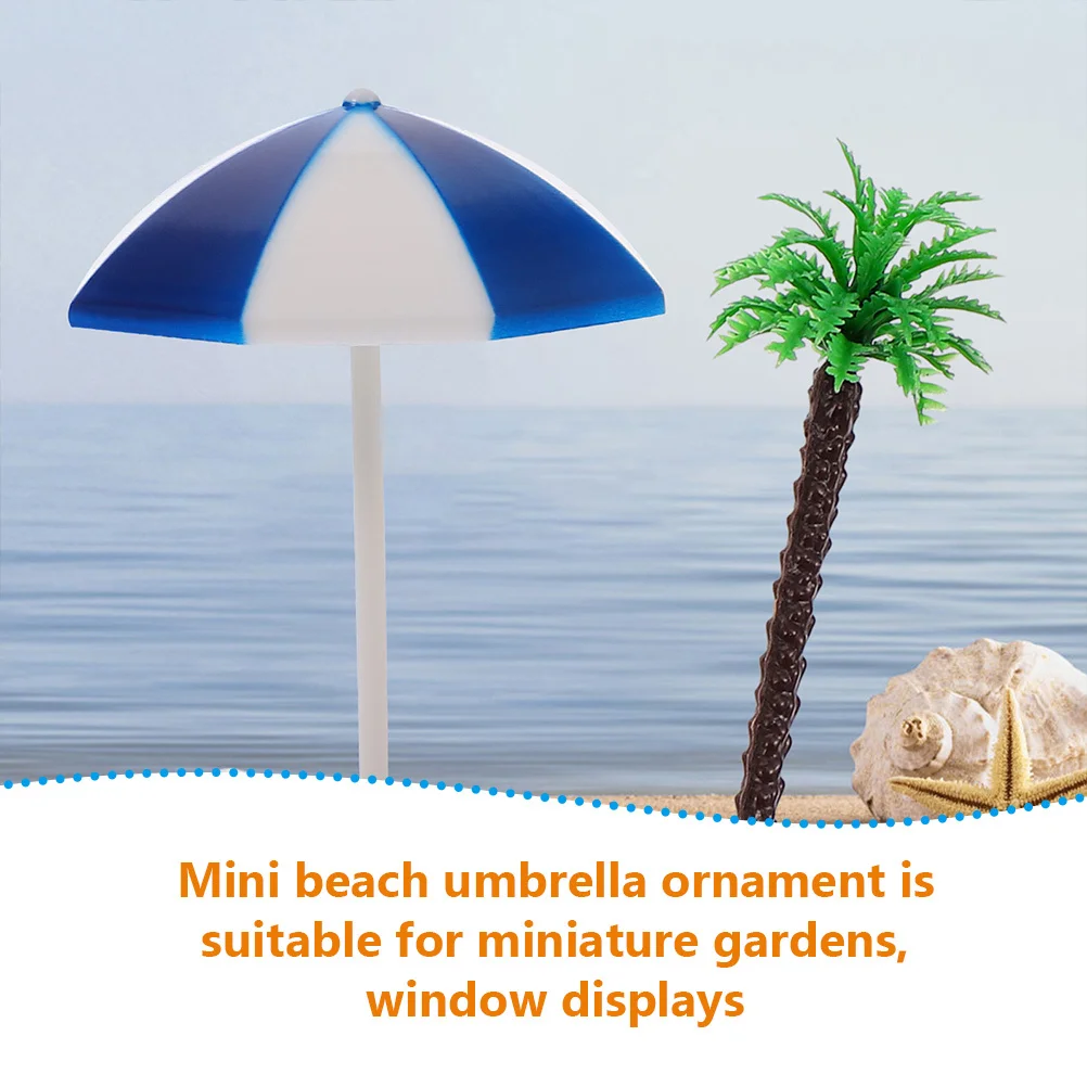 

12 шт., мини-декоры для пляжных зонтов, микропейзажные солнцезащитные зонты для дома, миниатюрные аксессуары, легкий портативный декор