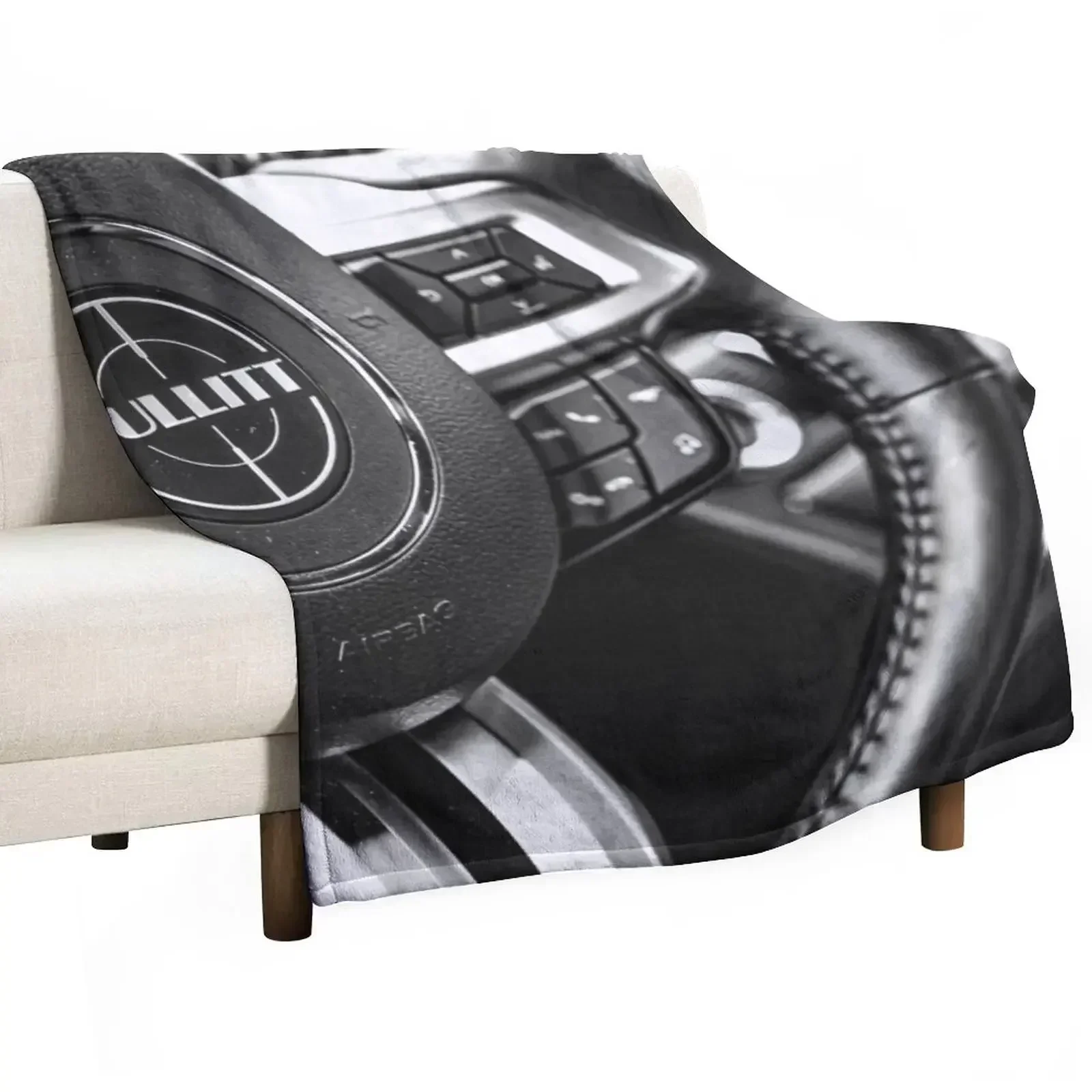 Mustang BULLITT interior Throw Blanket Vintage Baby Blankets