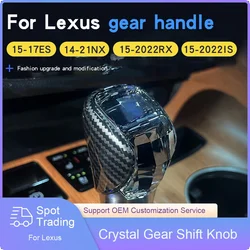 For Lexus nx200t rx300 ES IS Crystal Gear Shift Knob Car Accessories Modification Automatic Luminous Gearbox Handle Gear Rod