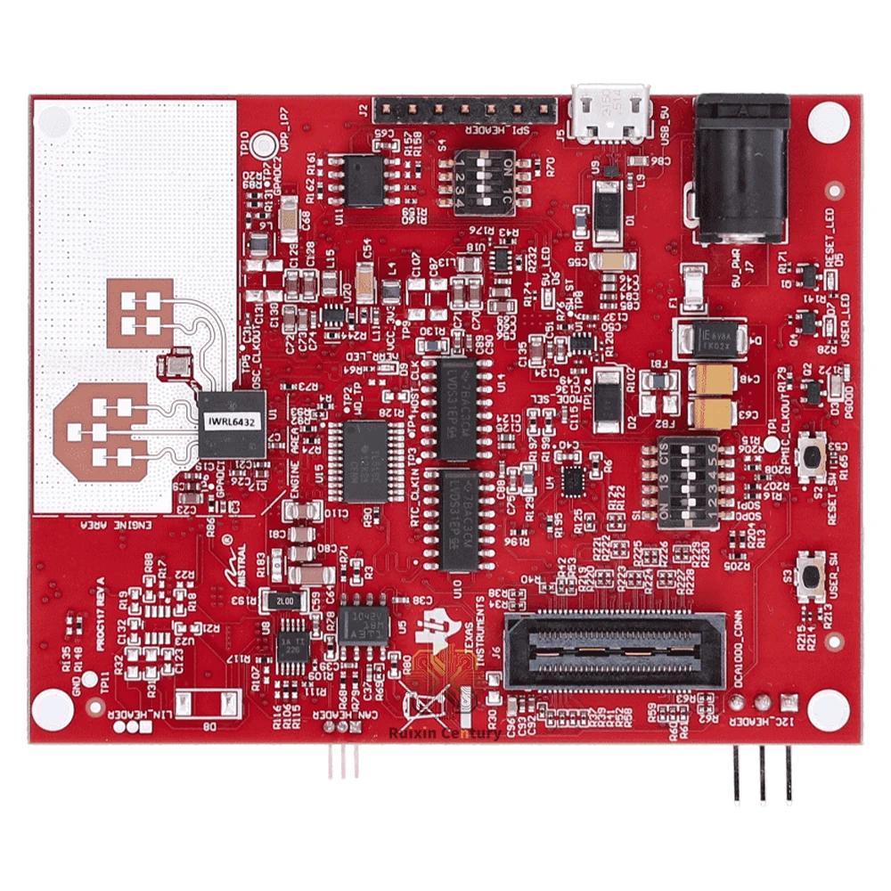 FOR TI IWRL6432BOOST BoosterPack Evaluation Module 60GHz mmWave Sensor Board with FR4 Antenna USB Power Interface Board