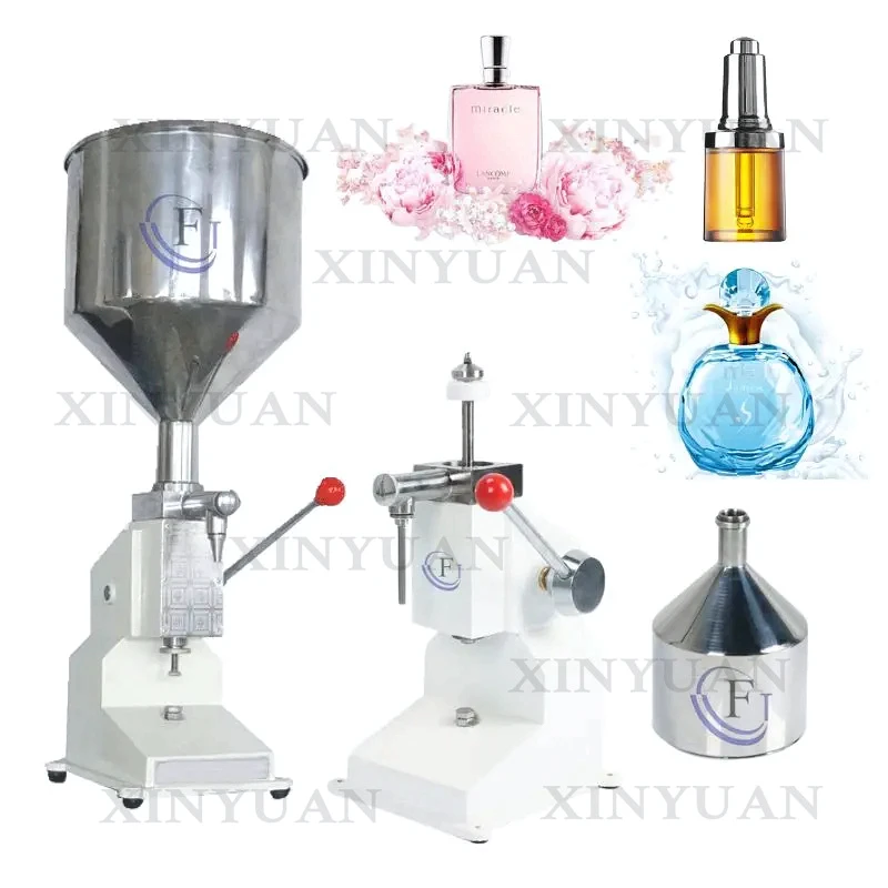 Manual Piston Bottle Filling Machine A03 5-50ml Small for Cosmetic Cream Liquid Detergent Chemical Products