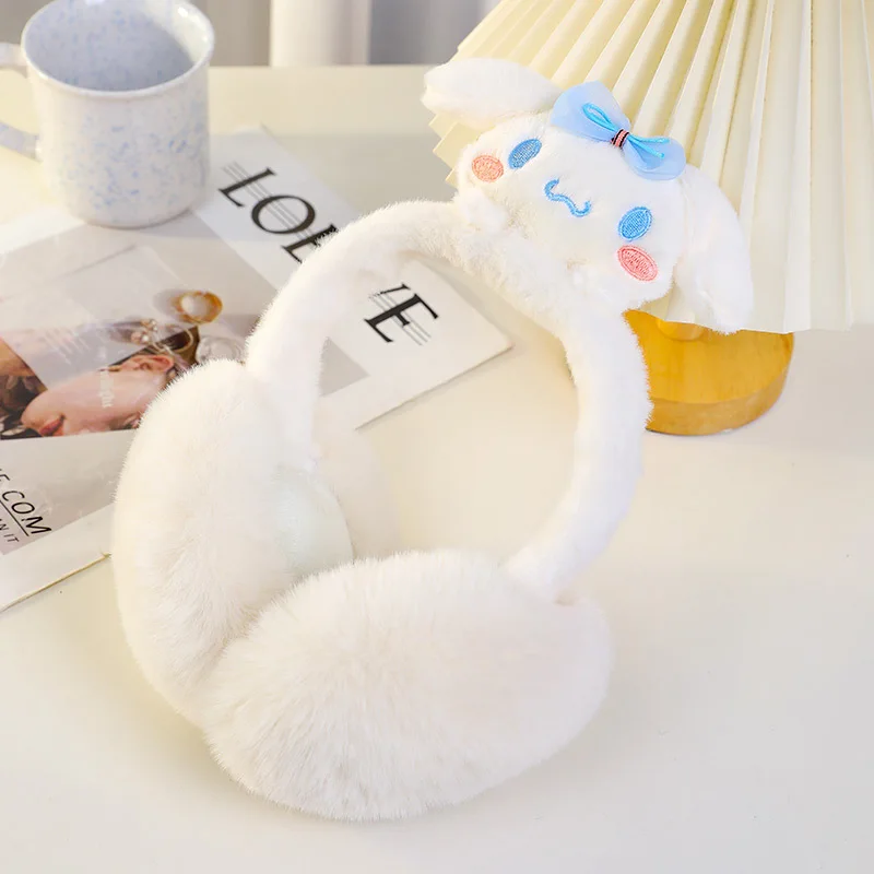 Kawaii بلدي ميلودي كورومي أفخم أضعاف غطاء للأذنين Sanrios أنيمي الطفل الكبار الشتاء رشاقته الدافئة حماية الأذن لطيف الفتيات مهرجان هدية