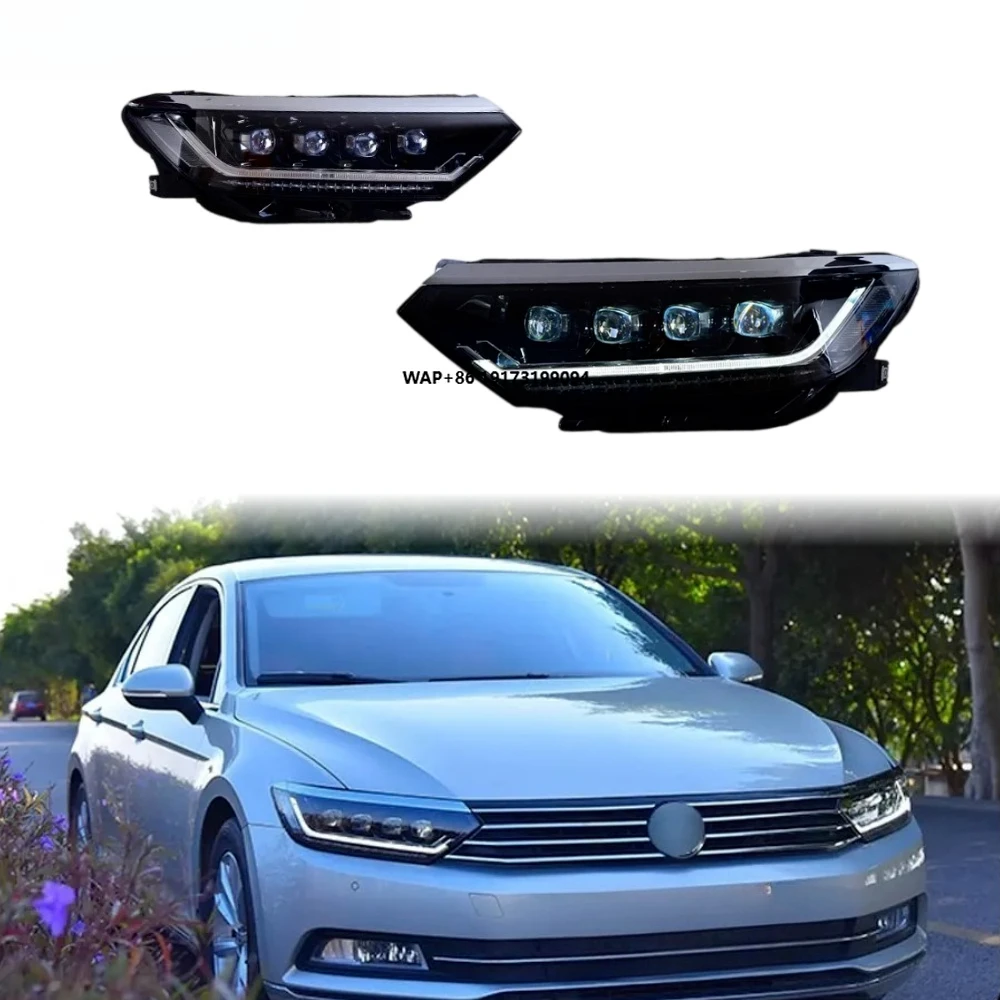 

Magotan Headlights 2017-2019 LED Lens Upgrade Front Lamp Car Accessories Hot Selling Plug and Play DRL