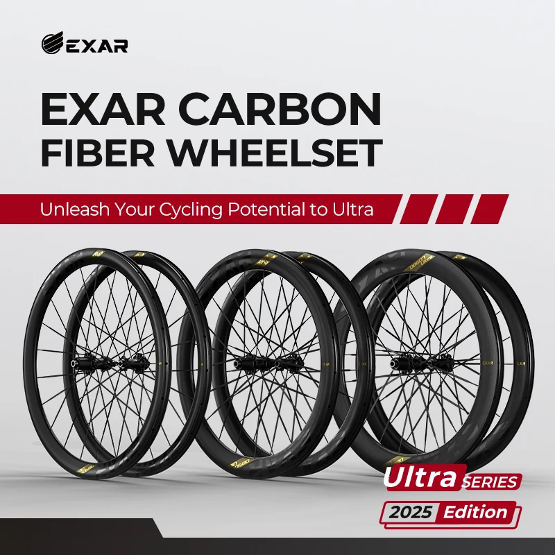 

EXAR Carbon Fiber Wheelset Ultra Series Integral Front Rear Wheels Inertia Stability Ceramic Bearing Flat Engagement Ratchet