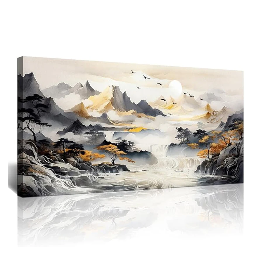 

Abstract Mountain Scenery Diy Diamond Art Painting Large Size Landscape Full Square Round Drill Mosaic Embroidery Picture