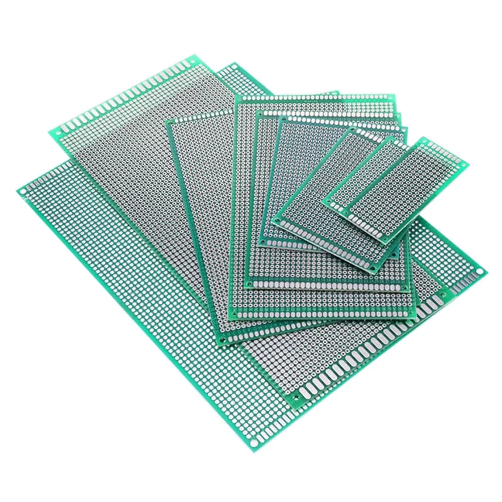 2x8/3x7/4x6/5x7/6x8/7x9/8x12/9x15cm Double Sided Perfboard Prototype PCB Tinned Universal Board Experimental Plate Circuirt Hole