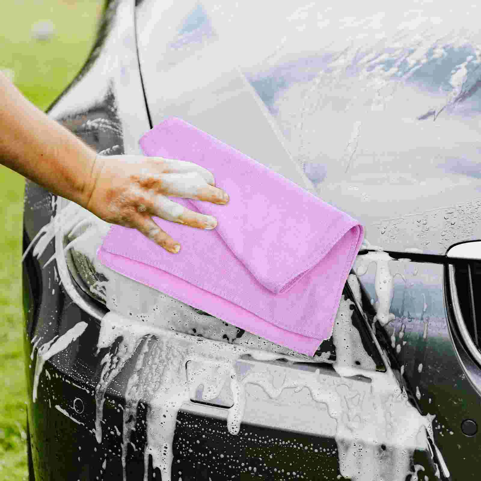 5 Pcs Car Wash Towel Drying Towels Extra Large Washing Cleaning Cloth for Dryer Microfiber Body