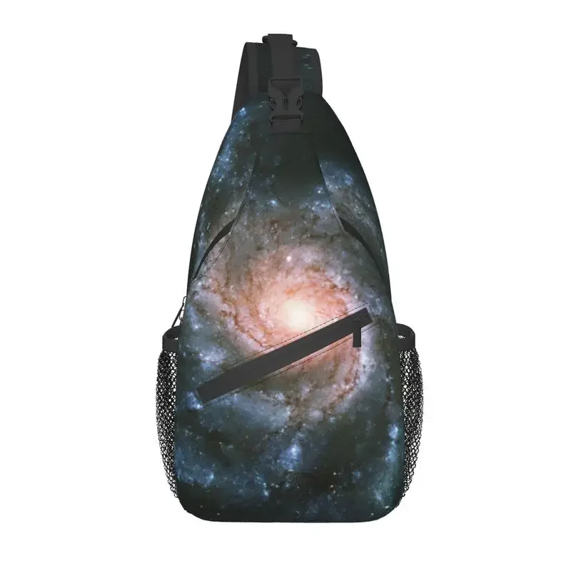 

Pinwheel Galaxy Fresh Universe Sling Crossbody Backpack Men Custom Space Shoulder Chest Bag for Traveling Daypack